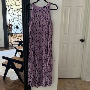 Halogen Purple Floral Midi Dress